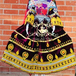 Brand new afghani 2 piece, dress with scarf